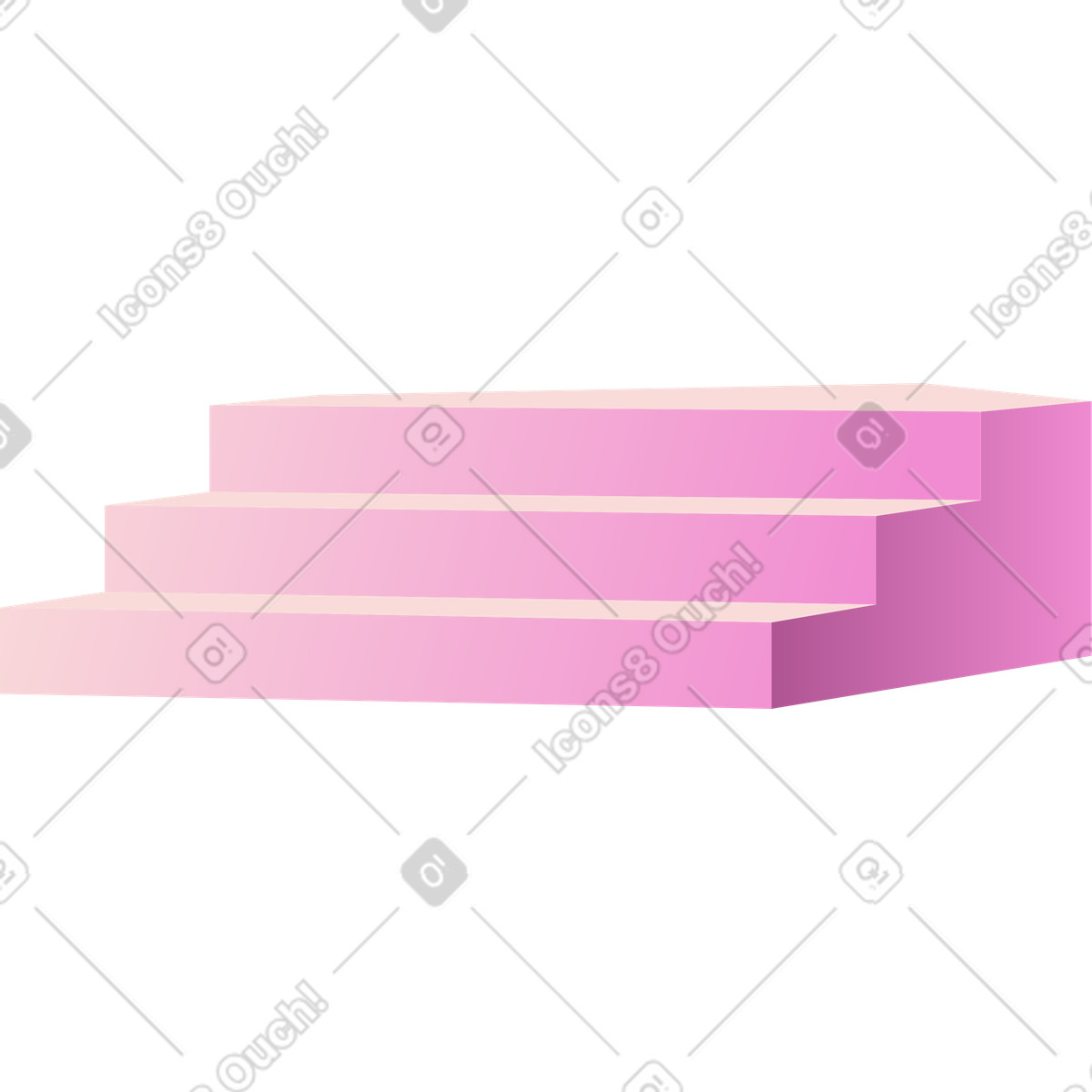 Treppe-Illustration im Levels-Stil als Download in PNG, SVG