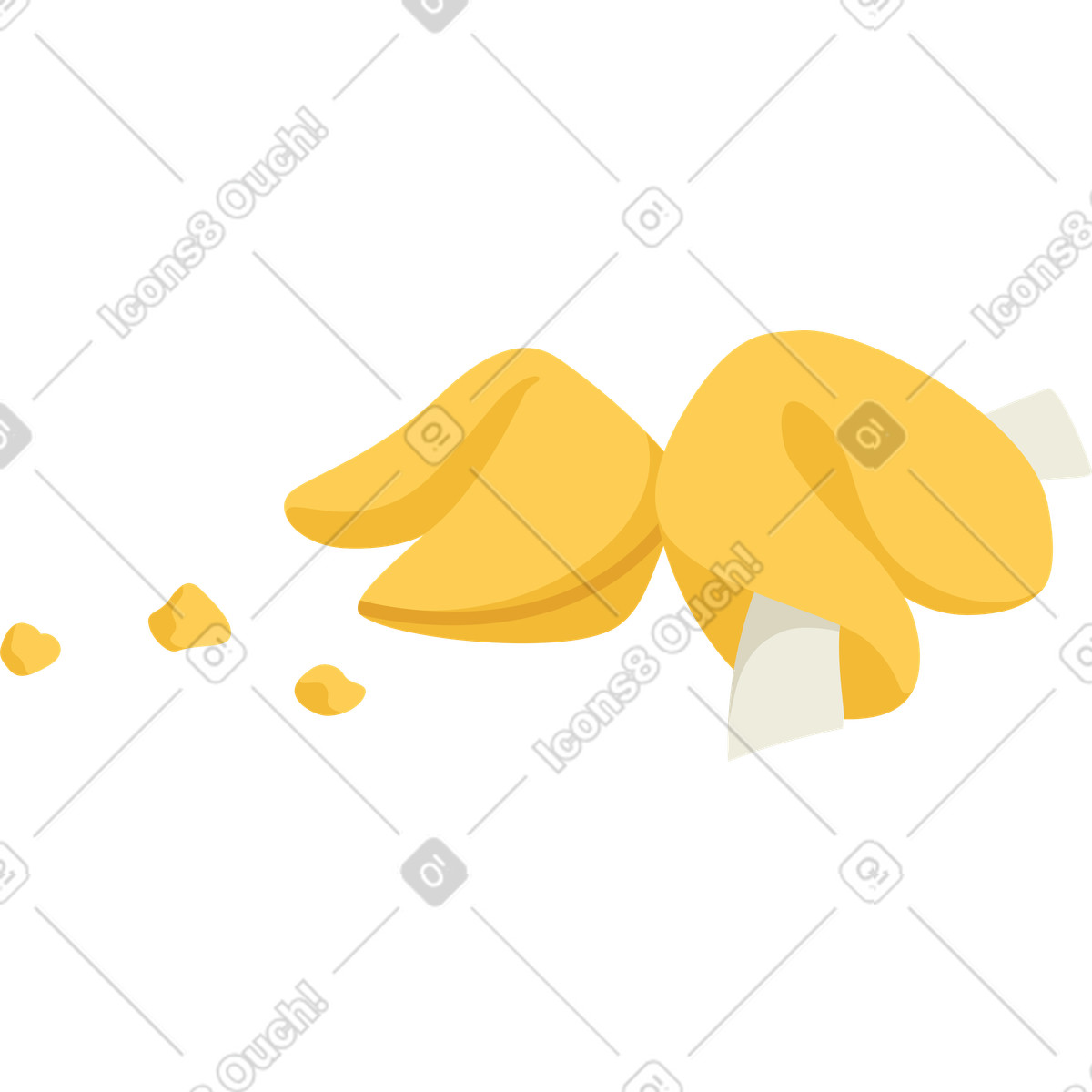 Fortune cookies illustration in Social style download in PNG, SVG