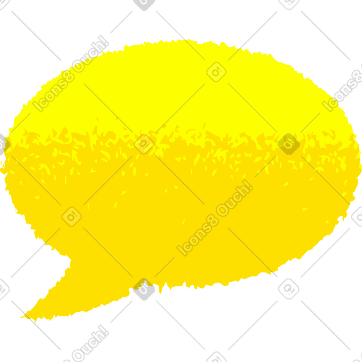 Ilustração de Balão fala em no estilo Mirage para baixar em PNG, SVG