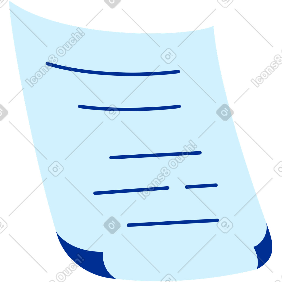 Illustration Papier dans le style Glossy à télécharger aux formats PNG, SVG