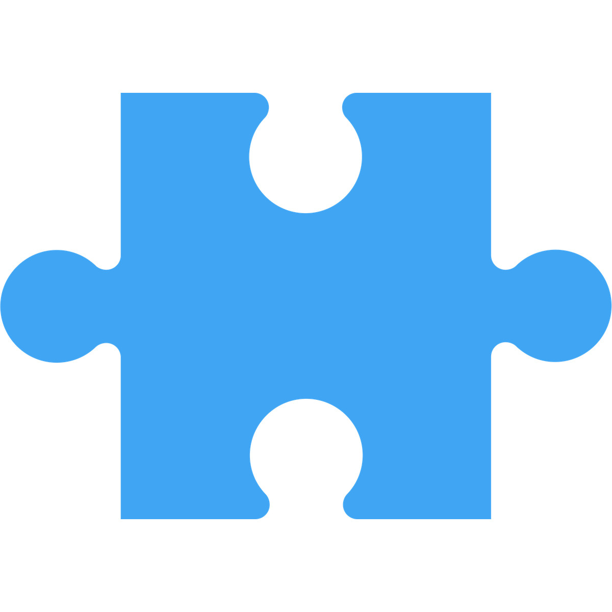 Ilustração de Puzzle piece blue em no estilo Fogg para baixar em PNG, SVG