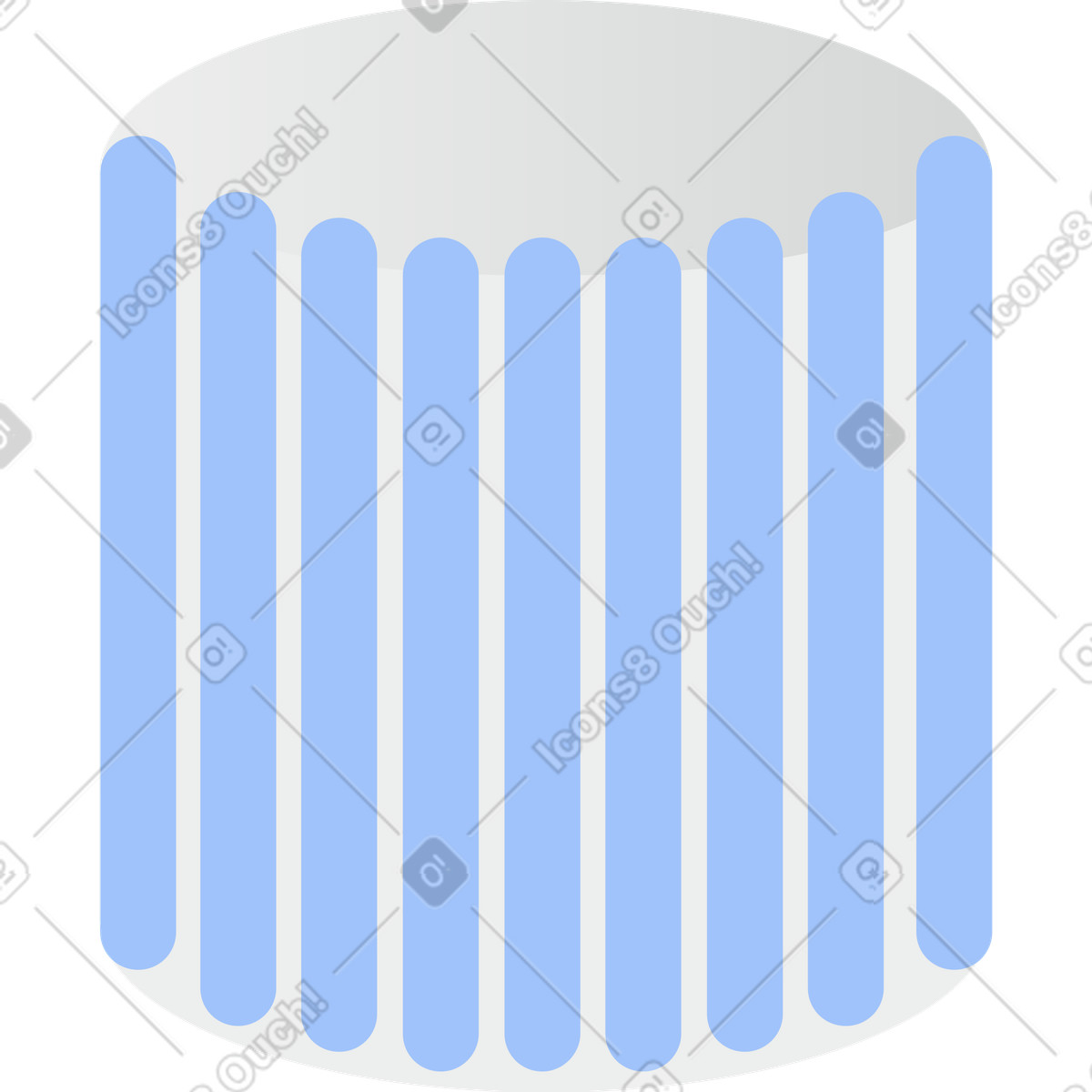 Blumentopf-Illustration im Clip-Stil als Download in PNG, SVG