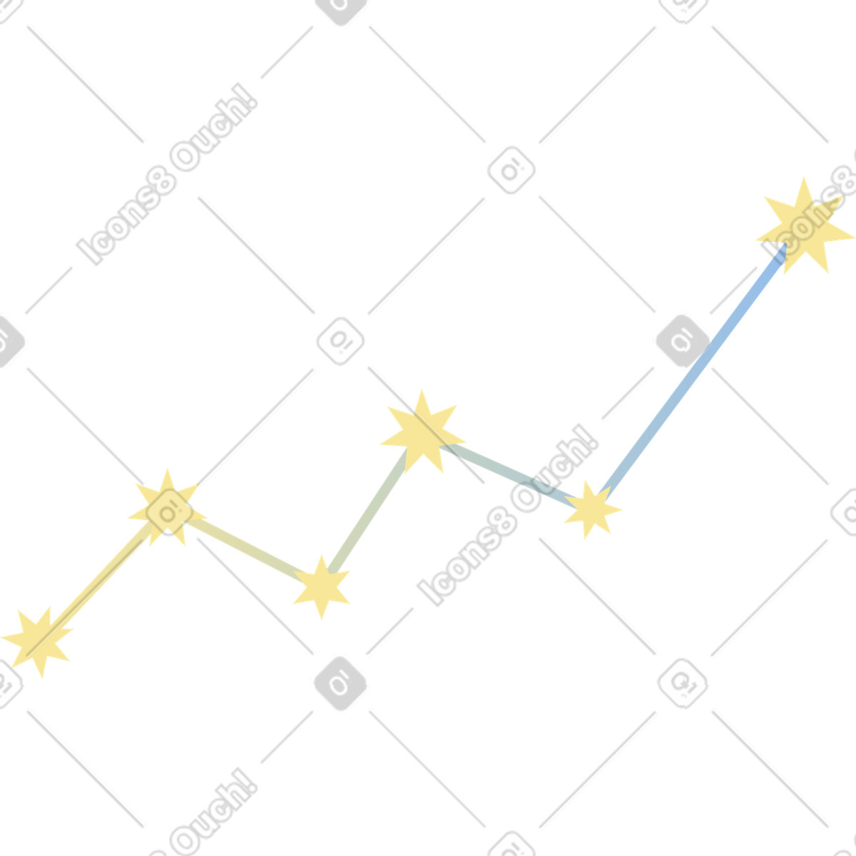 Chart with stars illustration constellations clipart vector graphics
