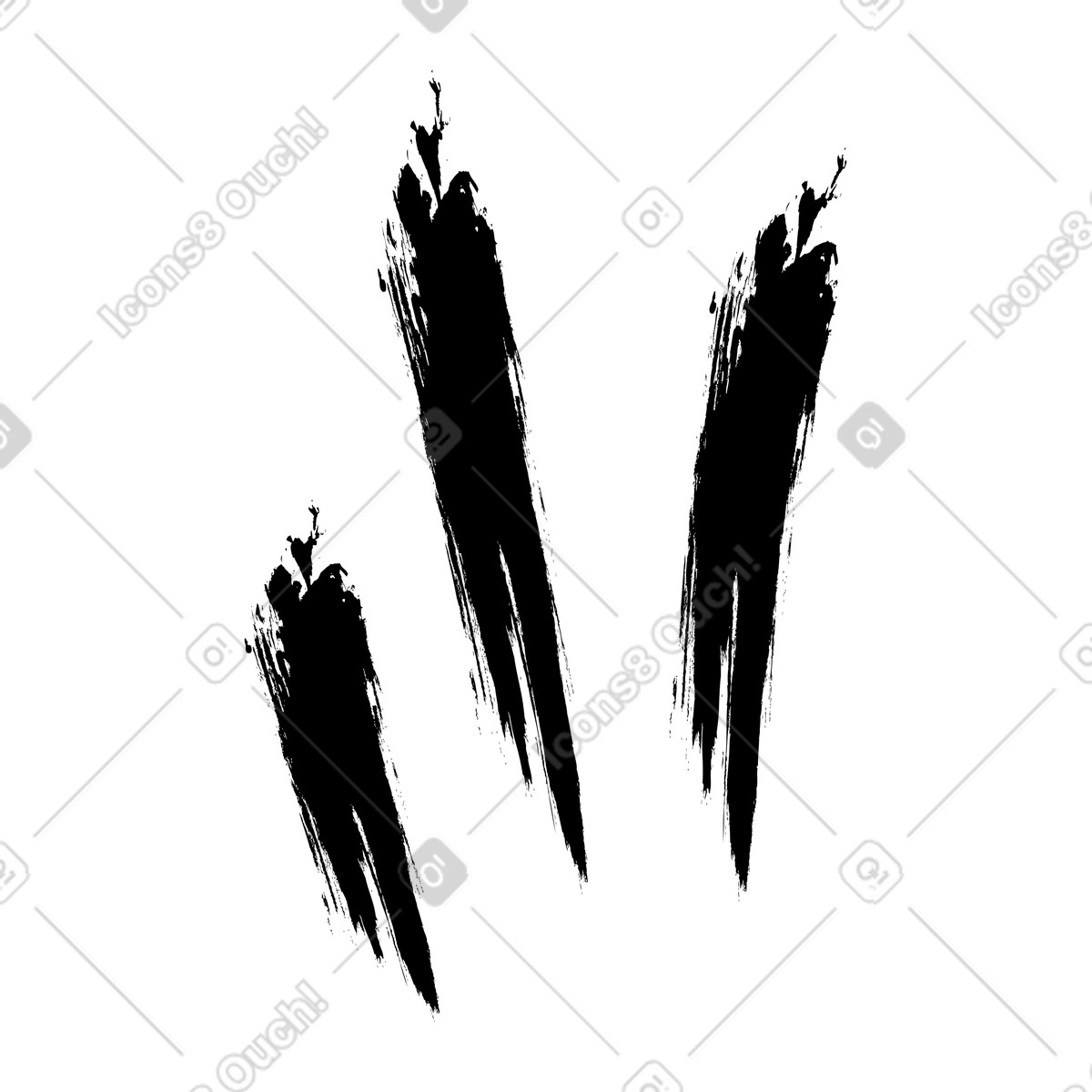 Layered splashes illustration in Twirl style download in PNG, SVG