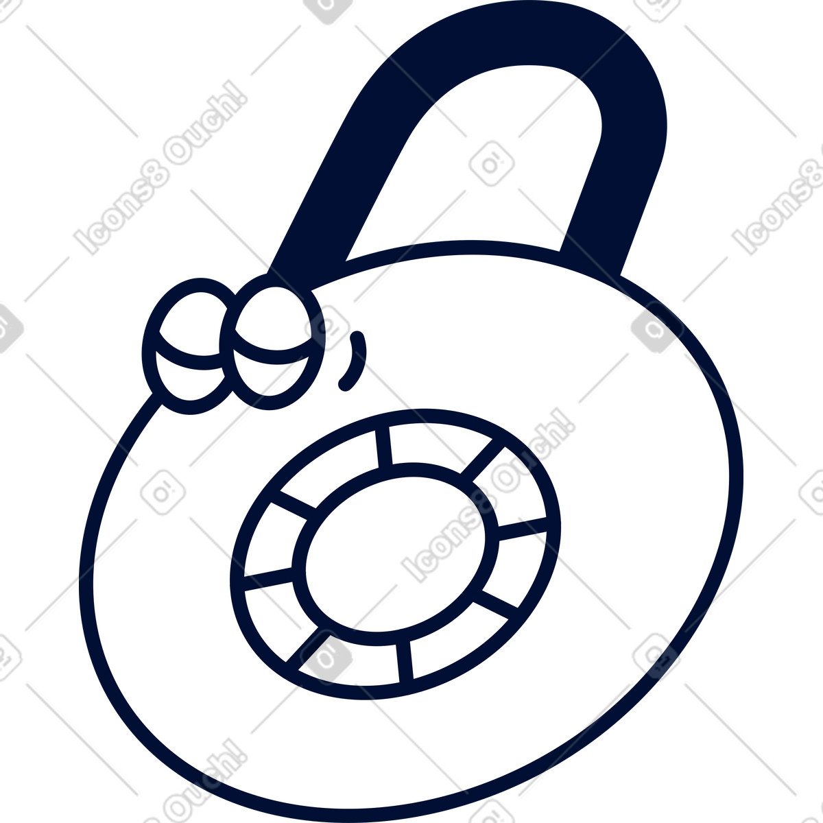 Lock illustration in Blink style download in PNG, SVG