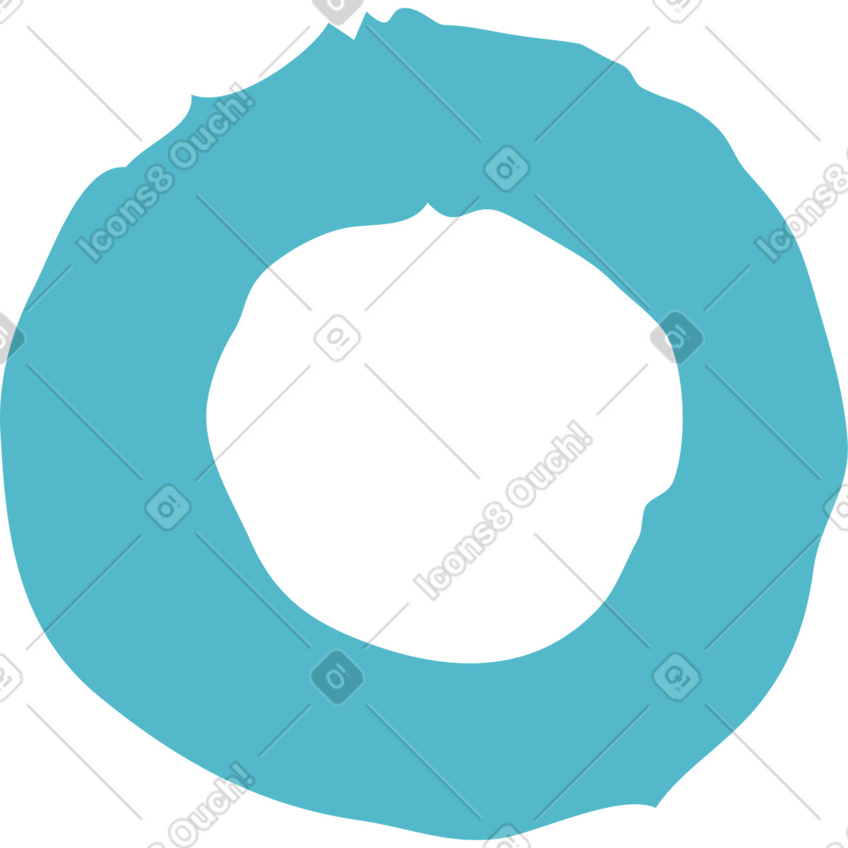 下载 Flamenco 风格的 Blue ring shape 插画，支持 PNG、SVG 格式