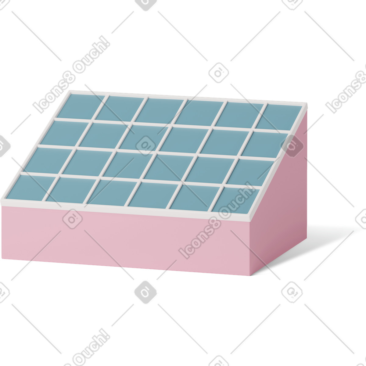 Ilustración Solar panel en estilo 3D Casual life a descargar en PNG y SVG