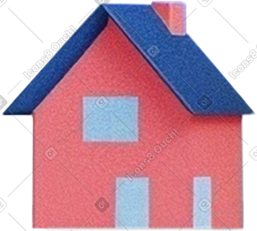 Maison rouge PNG, SVG