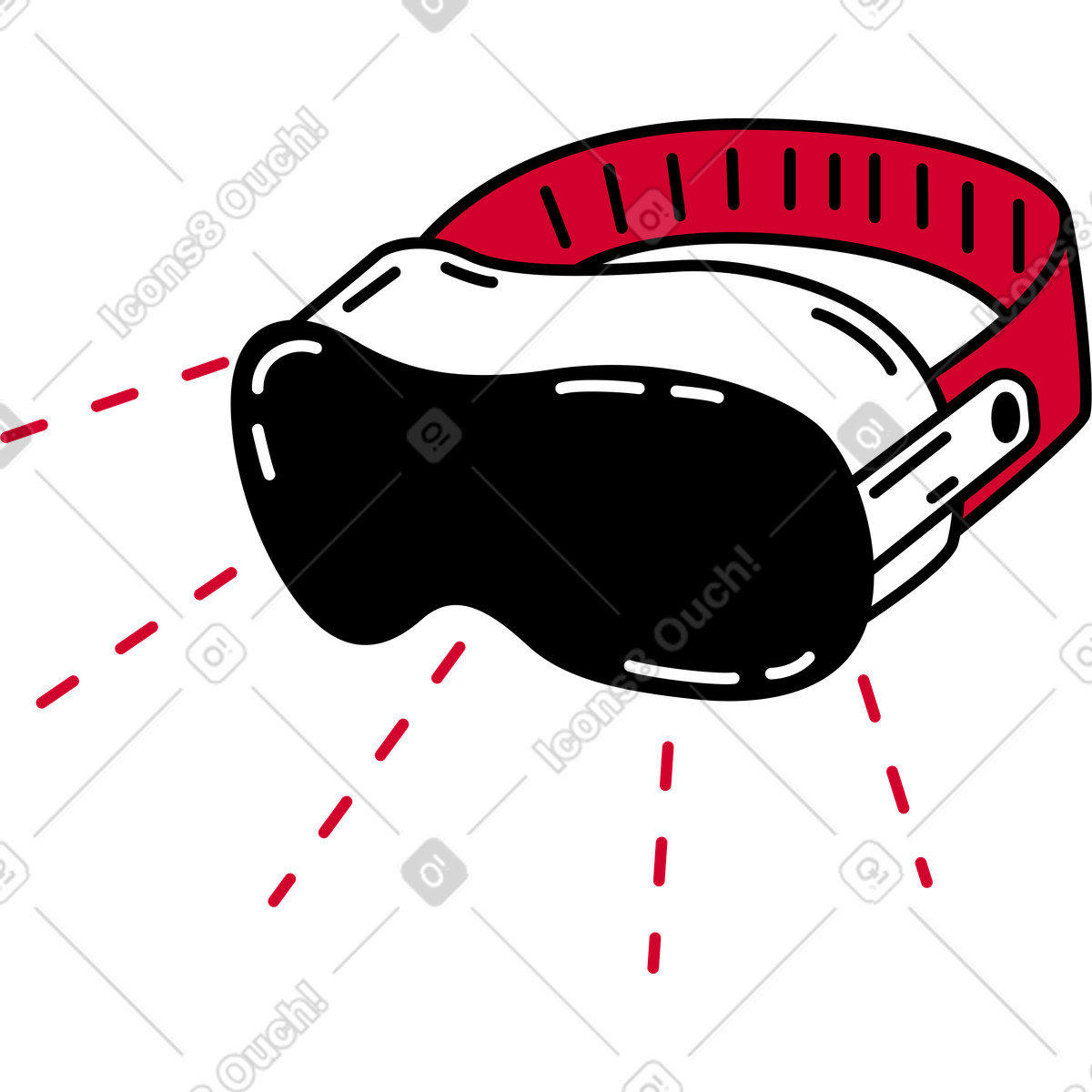 Illustration Lunettes vr dans le style Ruby à télécharger aux formats PNG, SVG