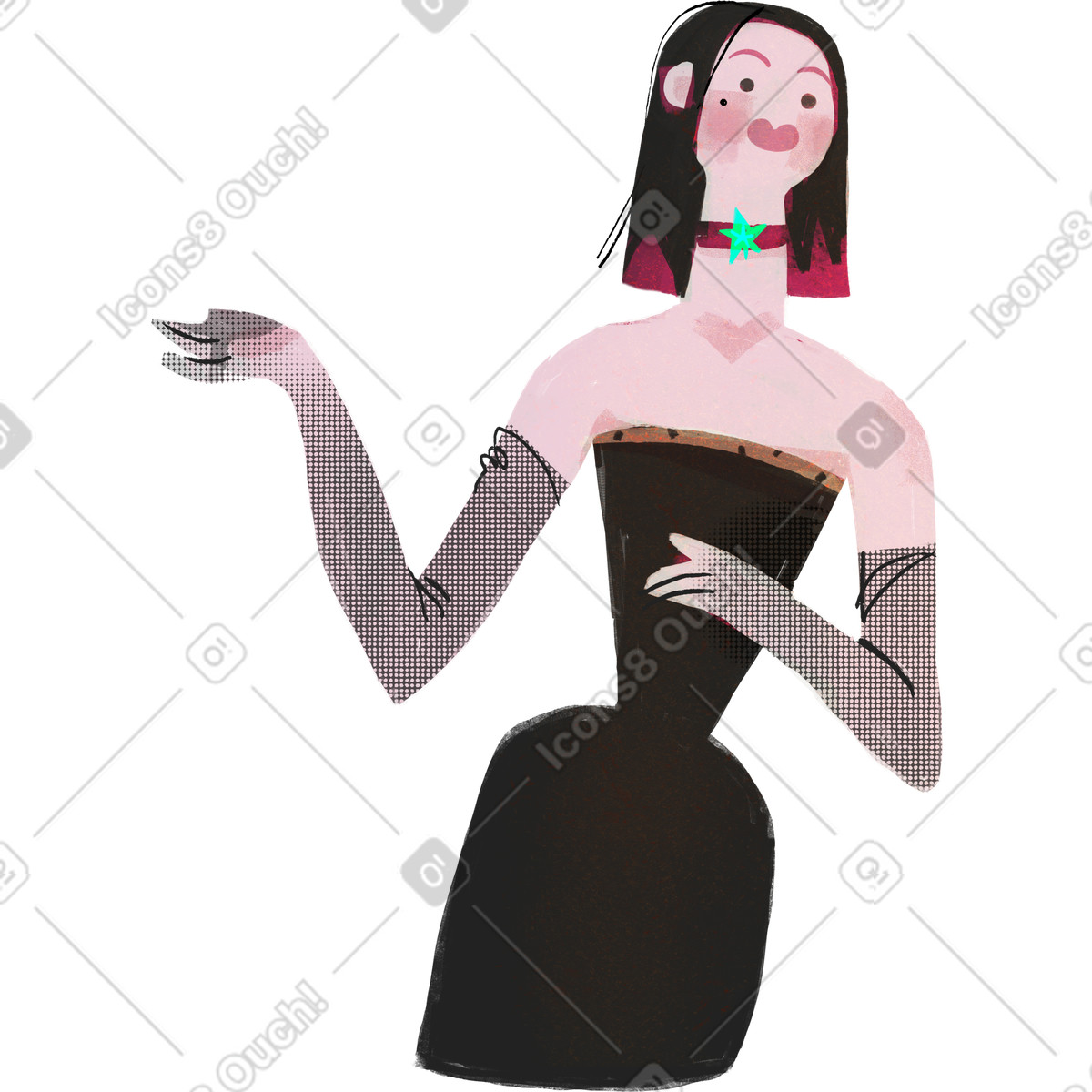 Fabulous スタイルの 夫人 のイラストをPNG、SVG形式でダウンロード