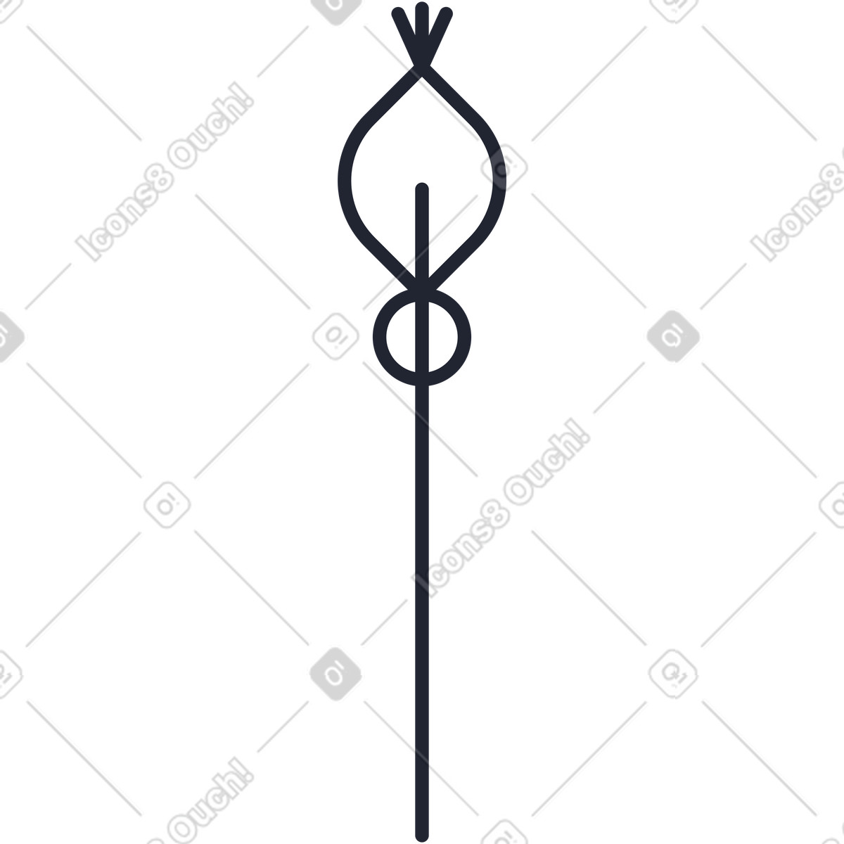 Flower illustration in Pablita style download in PNG, SVG