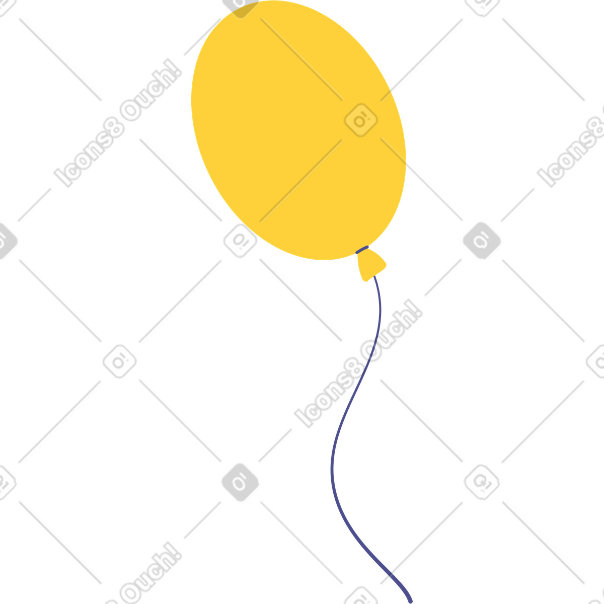 Illustration Ballon dans le style Woof à télécharger aux formats PNG, SVG