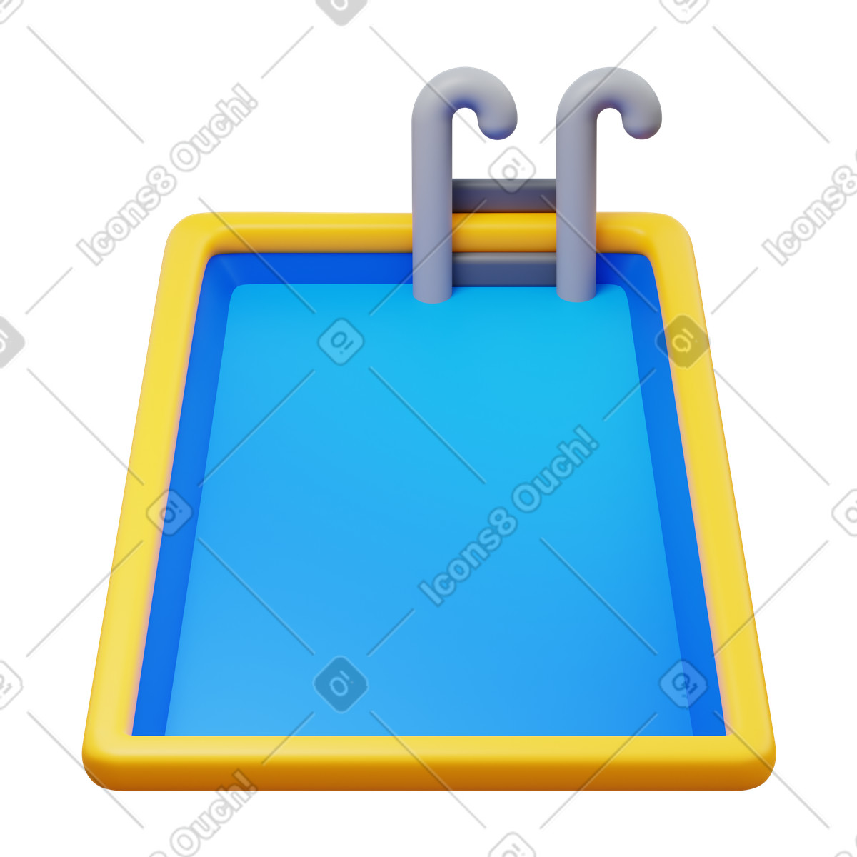 Pool illustration in 3D Fluency style download in PNG, SVG