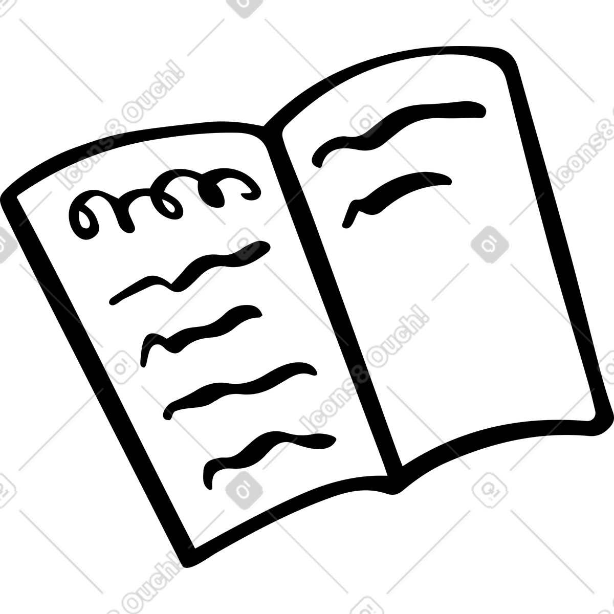 Notebook illustration in Journal style download in PNG, SVG