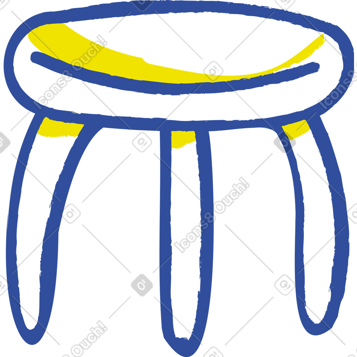 Illustration Chaise dans le style Lime à télécharger aux formats PNG, SVG