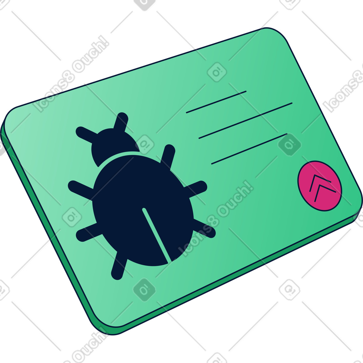 Ilustración Advertencia de error en estilo Neat a descargar en PNG y SVG