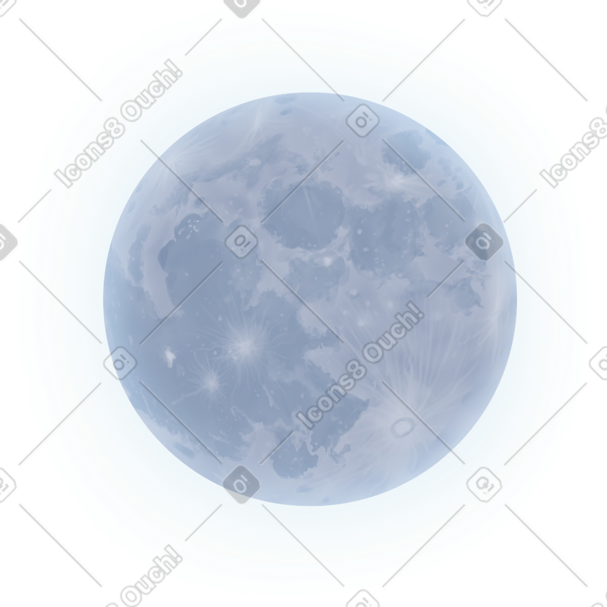 Ilustração de Moon em no estilo Props para baixar em PNG, SVG