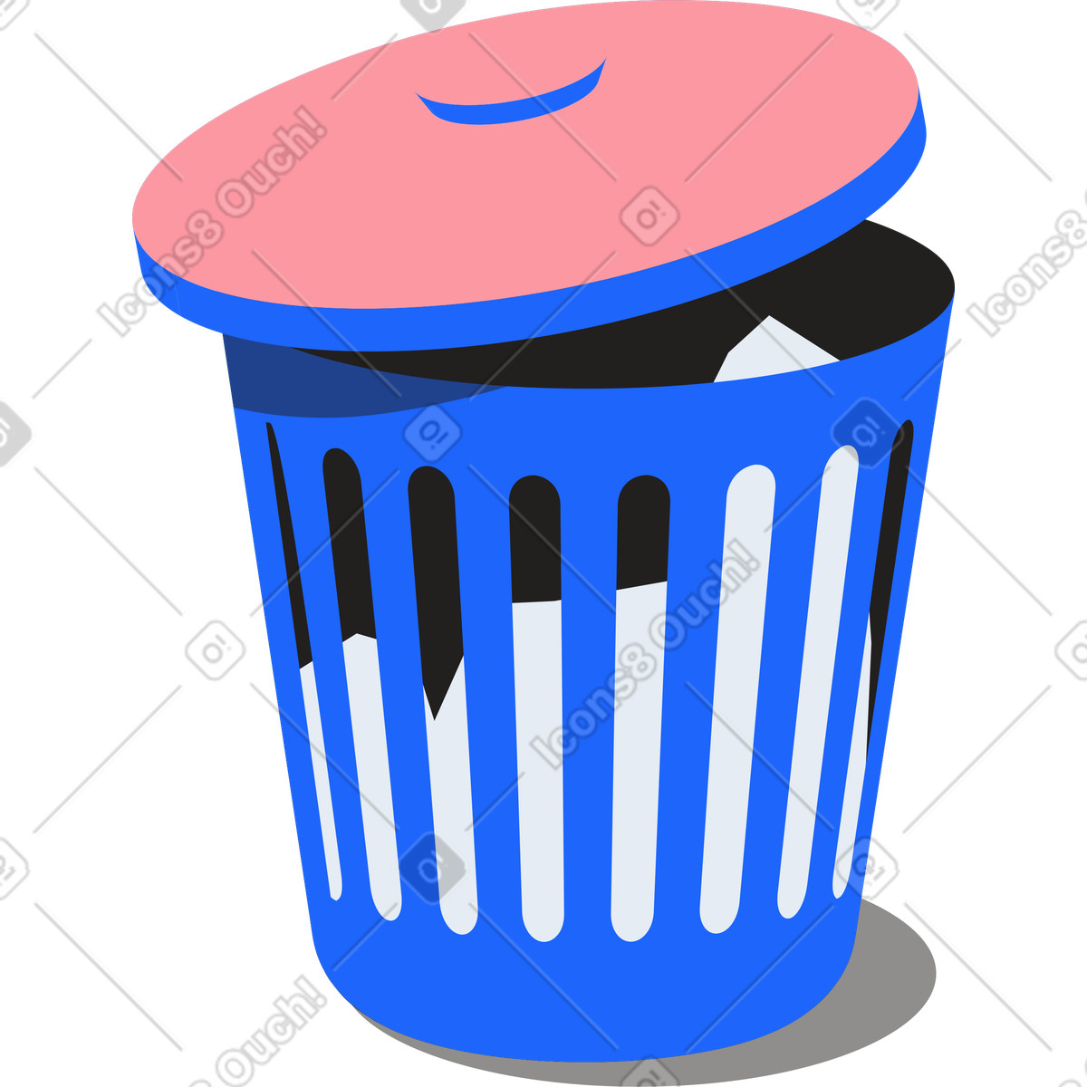 Ilustração de Lixo em no estilo Editorial para baixar em PNG, SVG