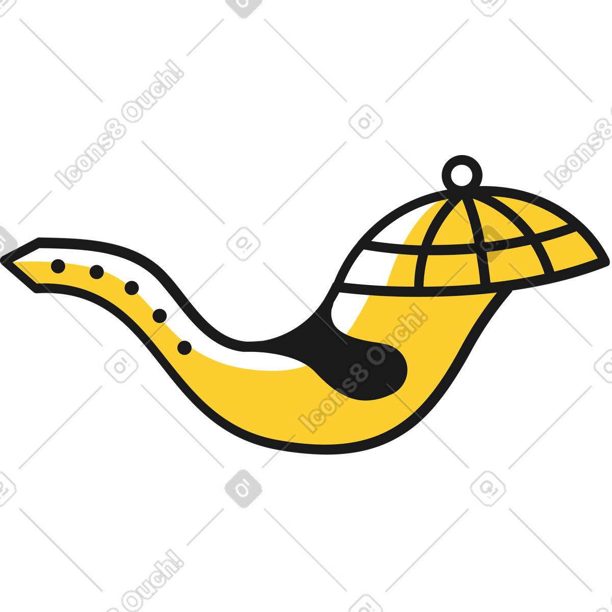 Ilustración Casco en estilo Taxi a descargar en PNG y SVG