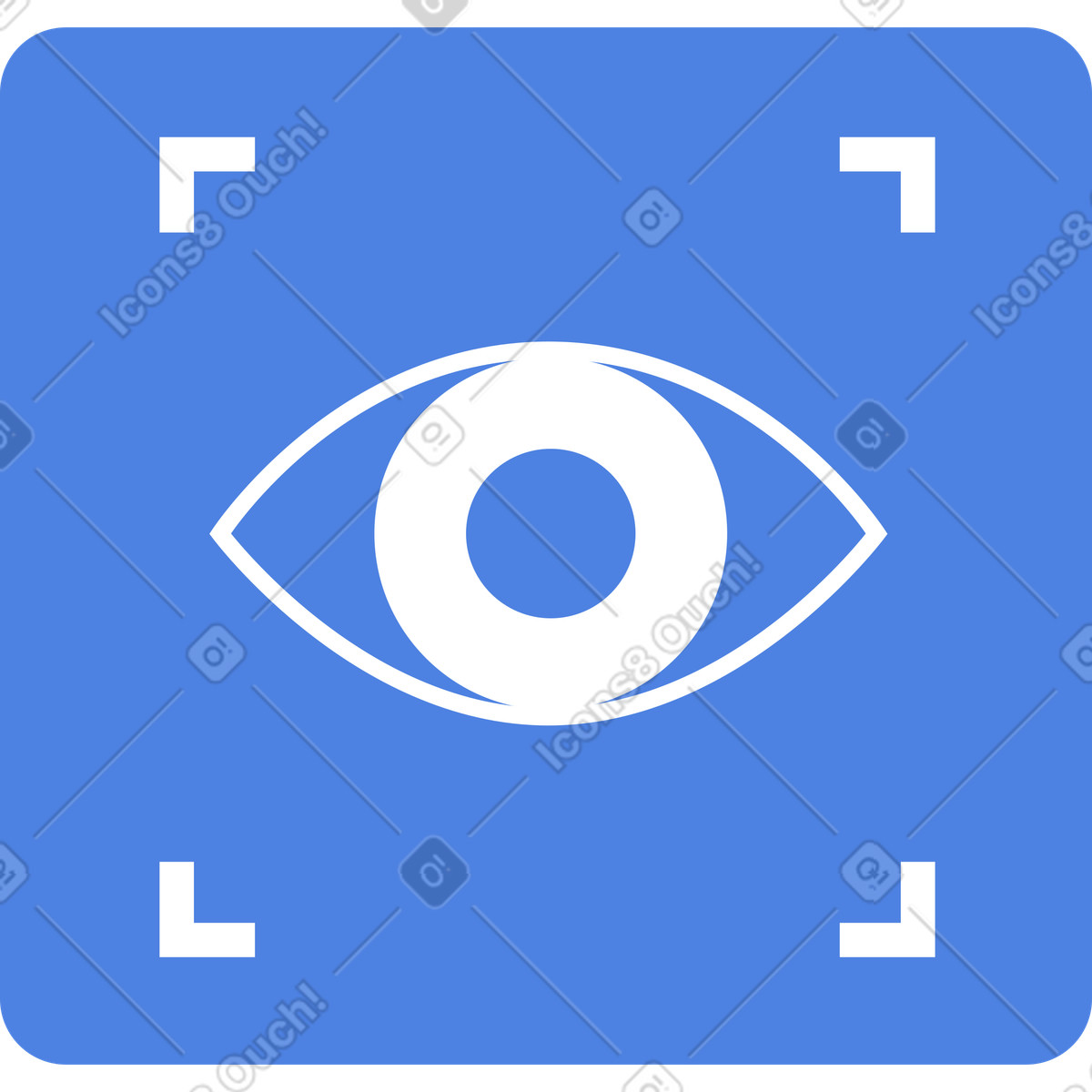 Illustration Eye in a frame dans le style Network à télécharger aux formats PNG, SVG