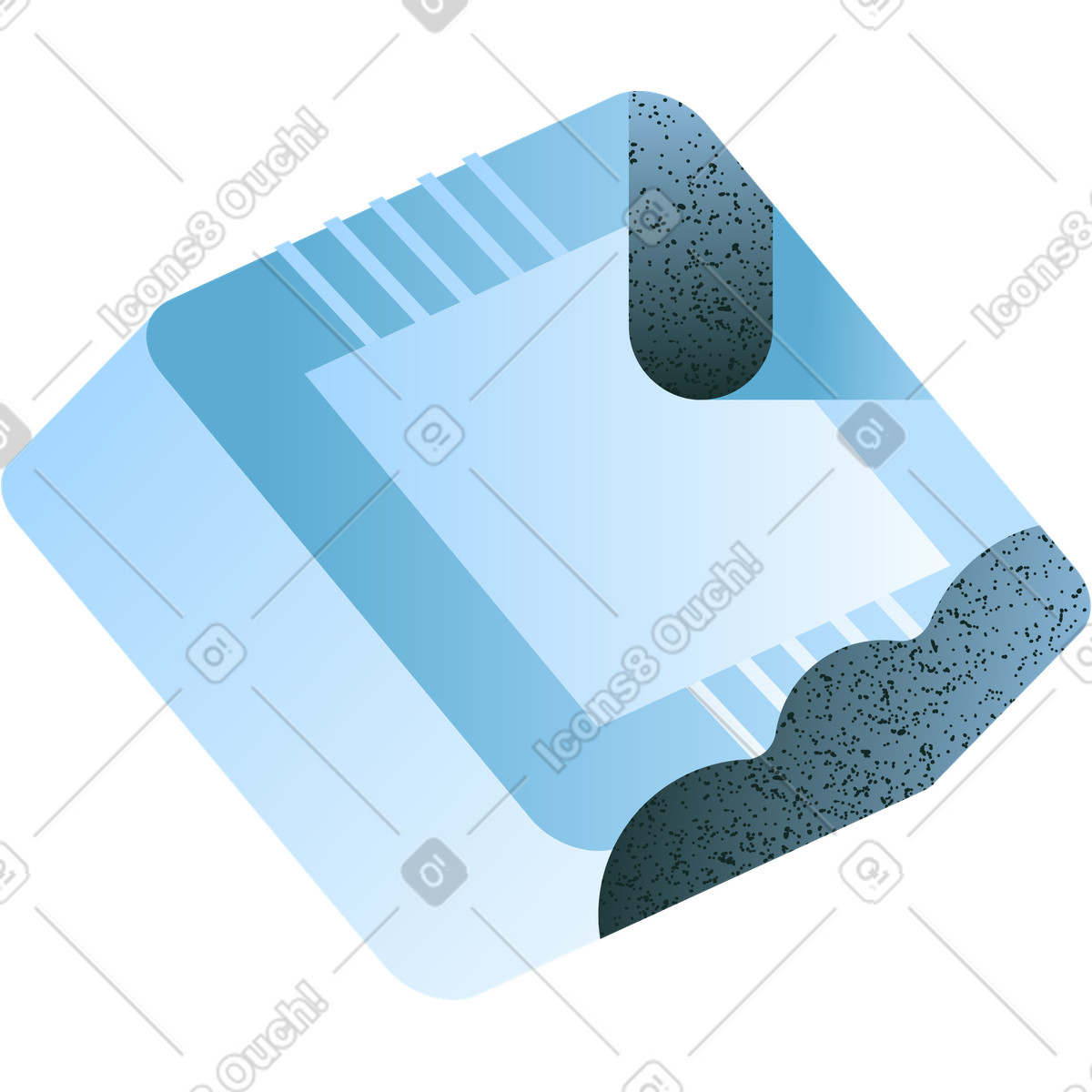 Ilustración Chip de computadora en estilo Concept a descargar en PNG y SVG