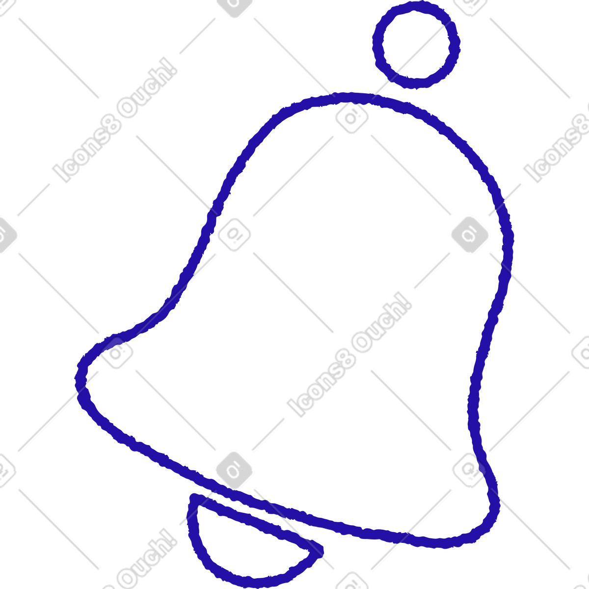 Bell illustration in Whimsy style download in PNG, SVG