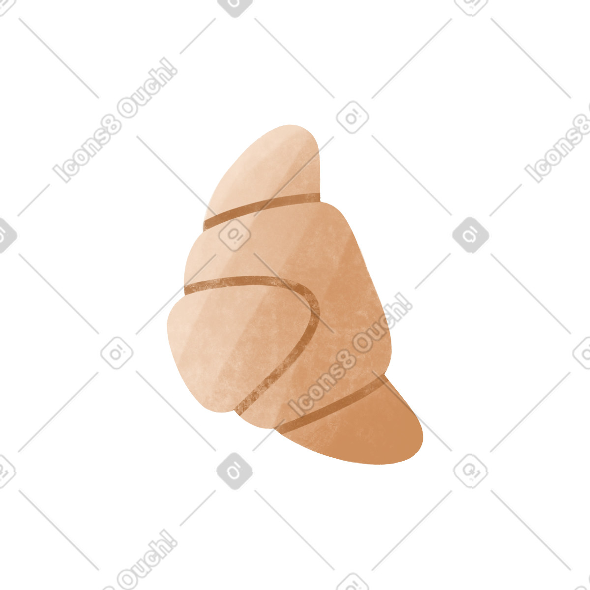 Ilustración Cuerno en estilo Bonbon a descargar en PNG y SVG