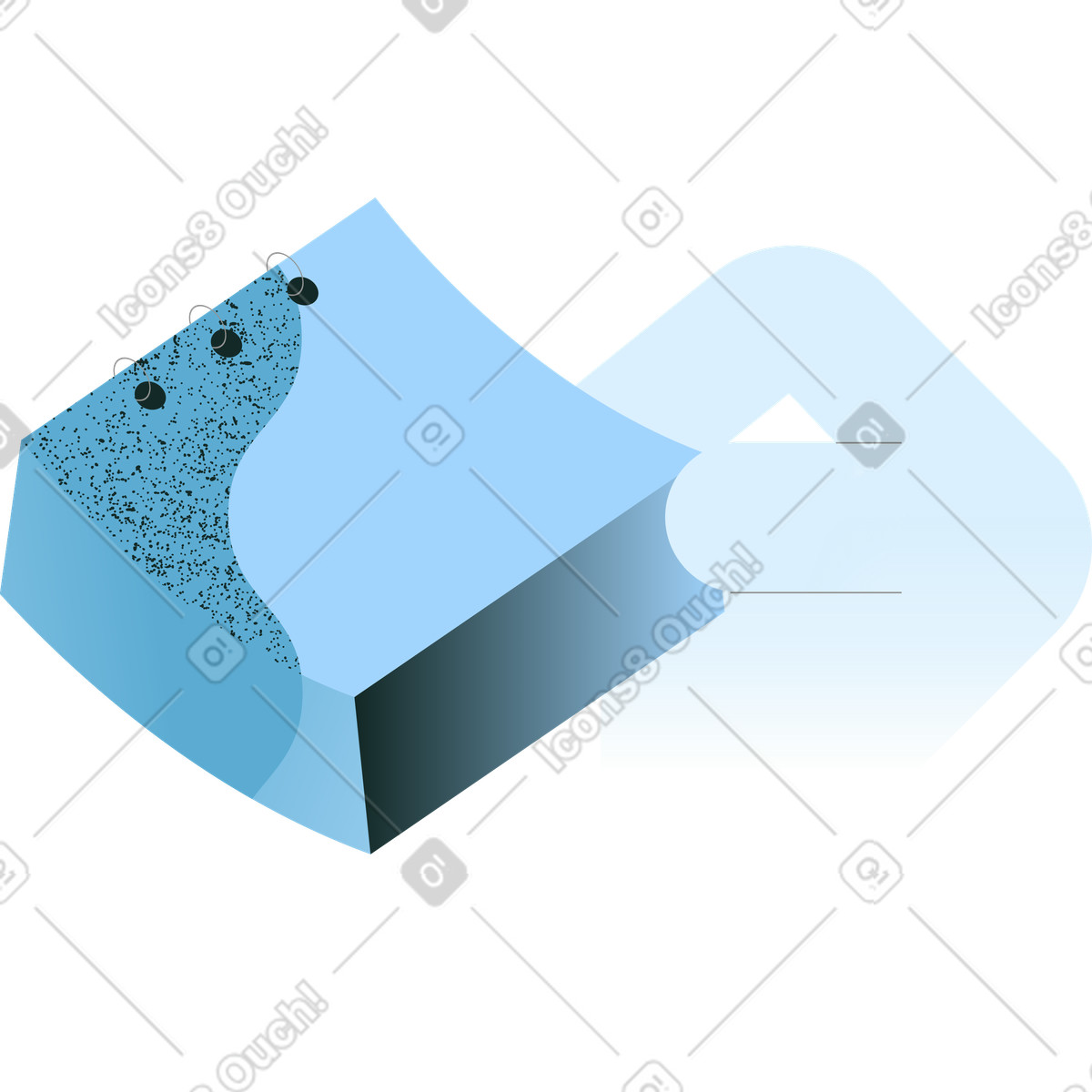 Planner ad anelli con mano illustrazione in stile Concept scarica in PNG, SVG