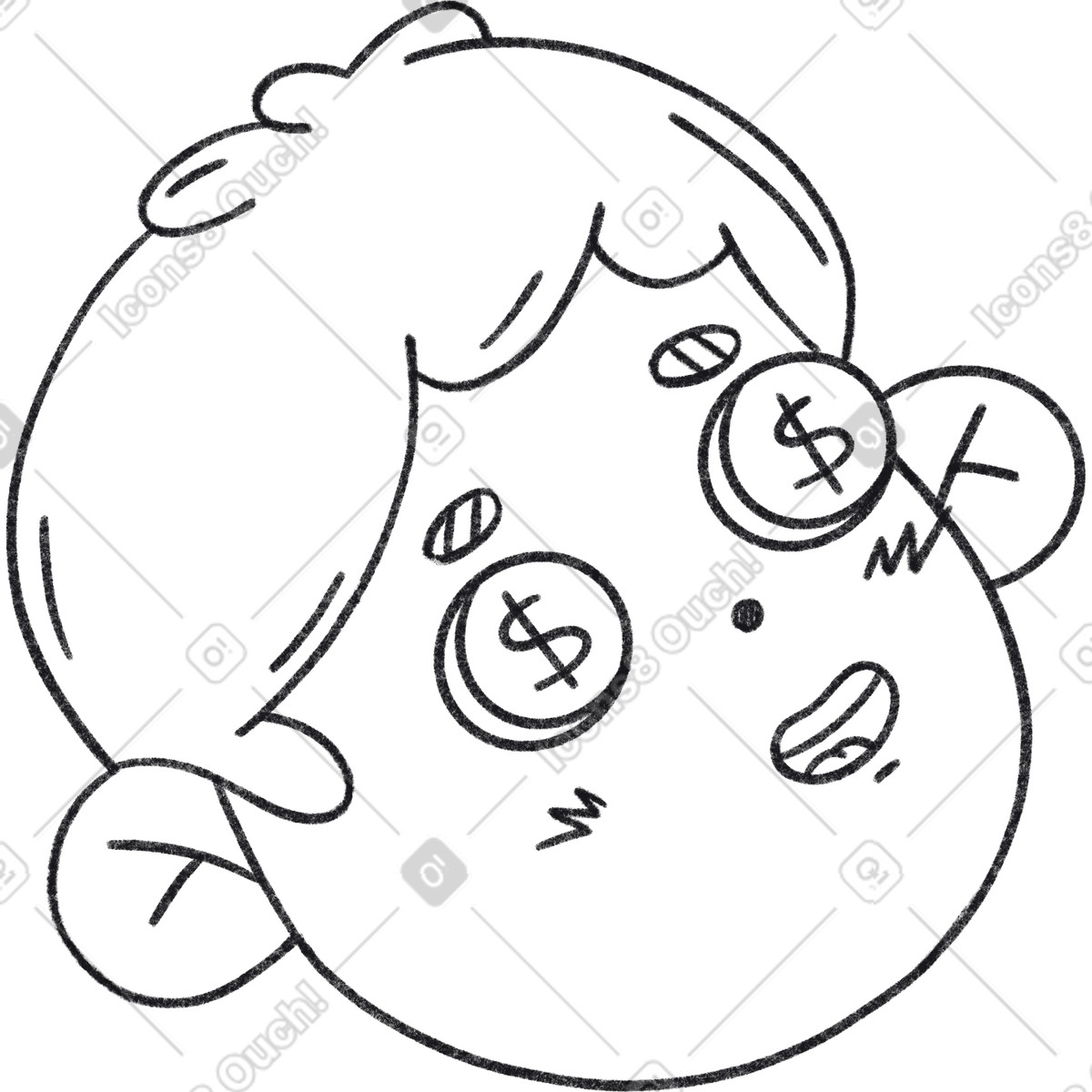 Иллюстрация Мальчик в стиле Bonbon Line — скачать в форматах PNG, SVG