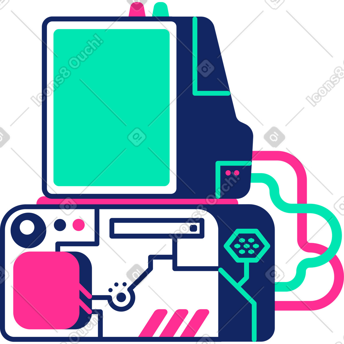 Computer illustration in PNG, SVG