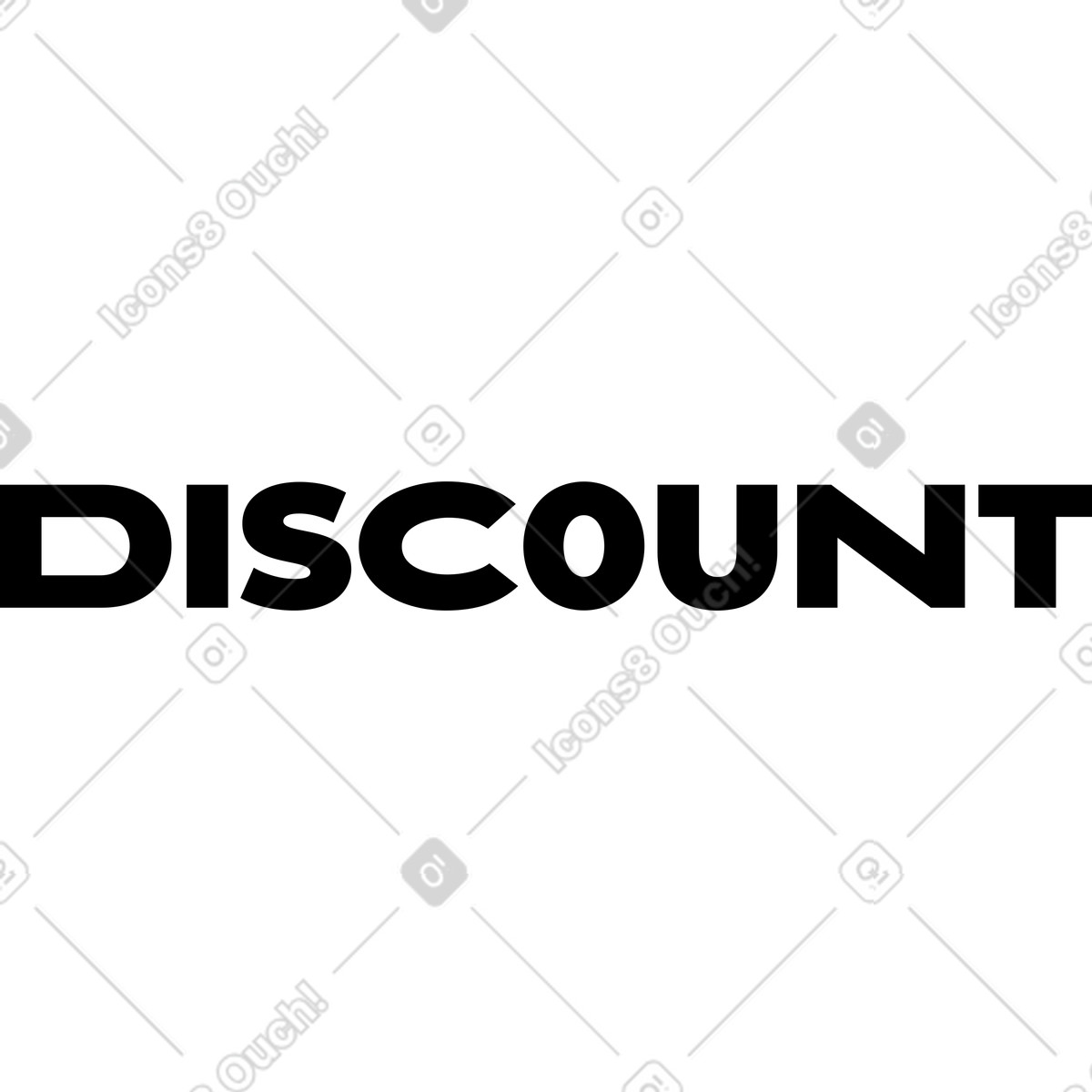 Typography 스타일의 문자 할인 일러스트레이션 PNG, SVG 다운로드