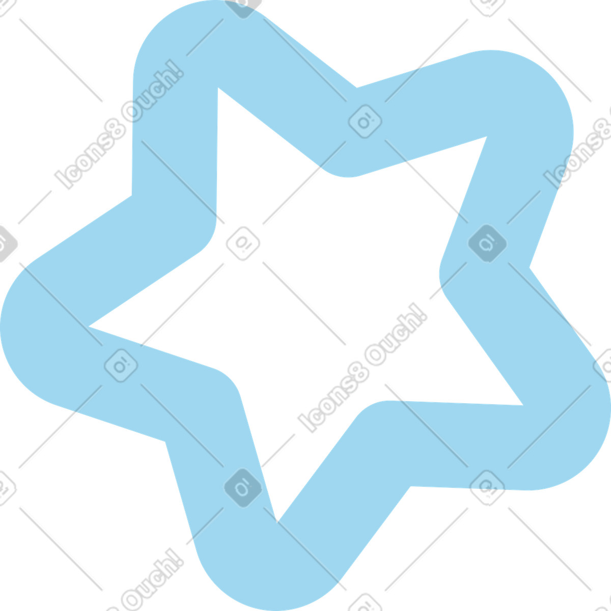 Illustration Étoile dans le style Social à télécharger aux formats PNG, SVG