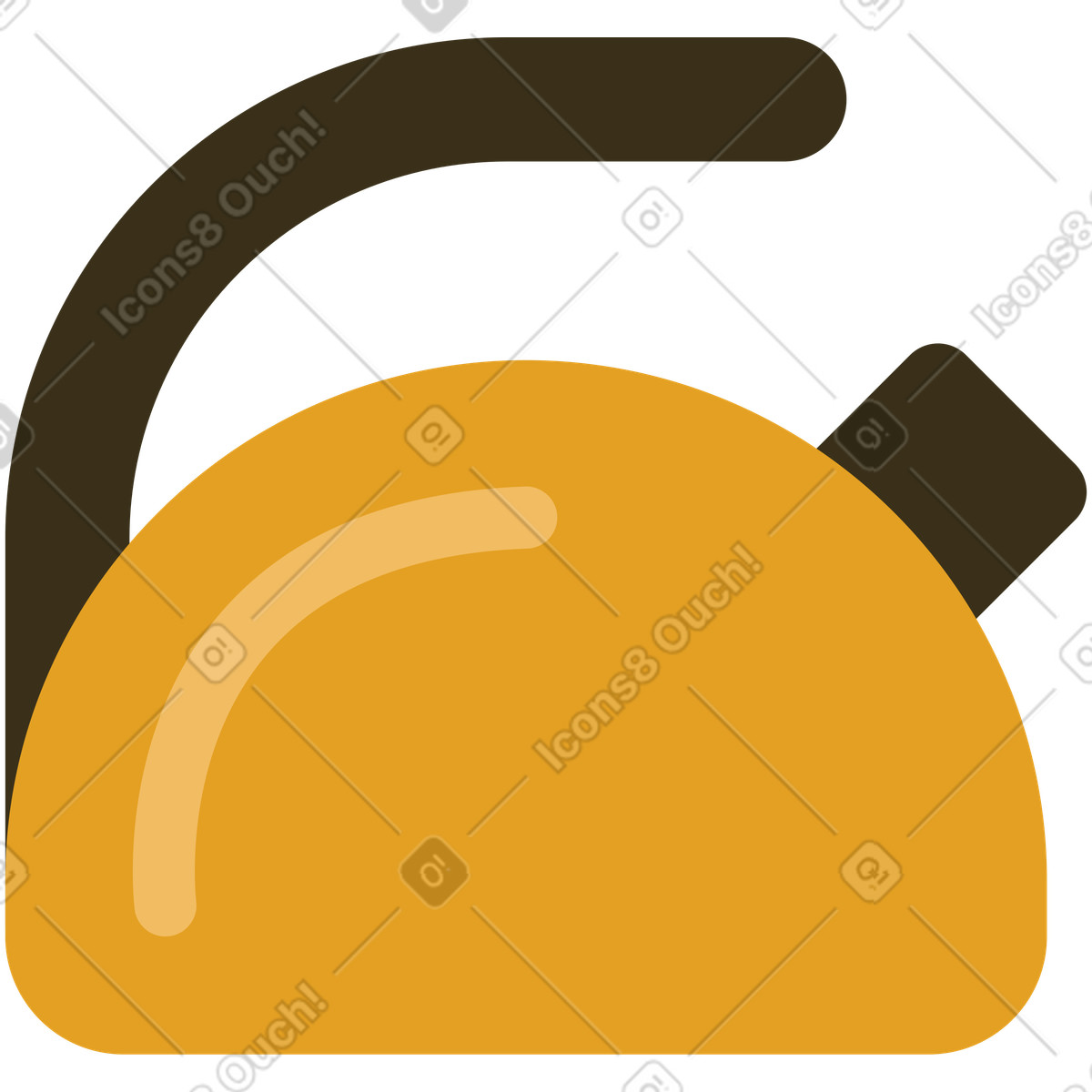 Ilustración Tetera en estilo Arabica a descargar en PNG y SVG