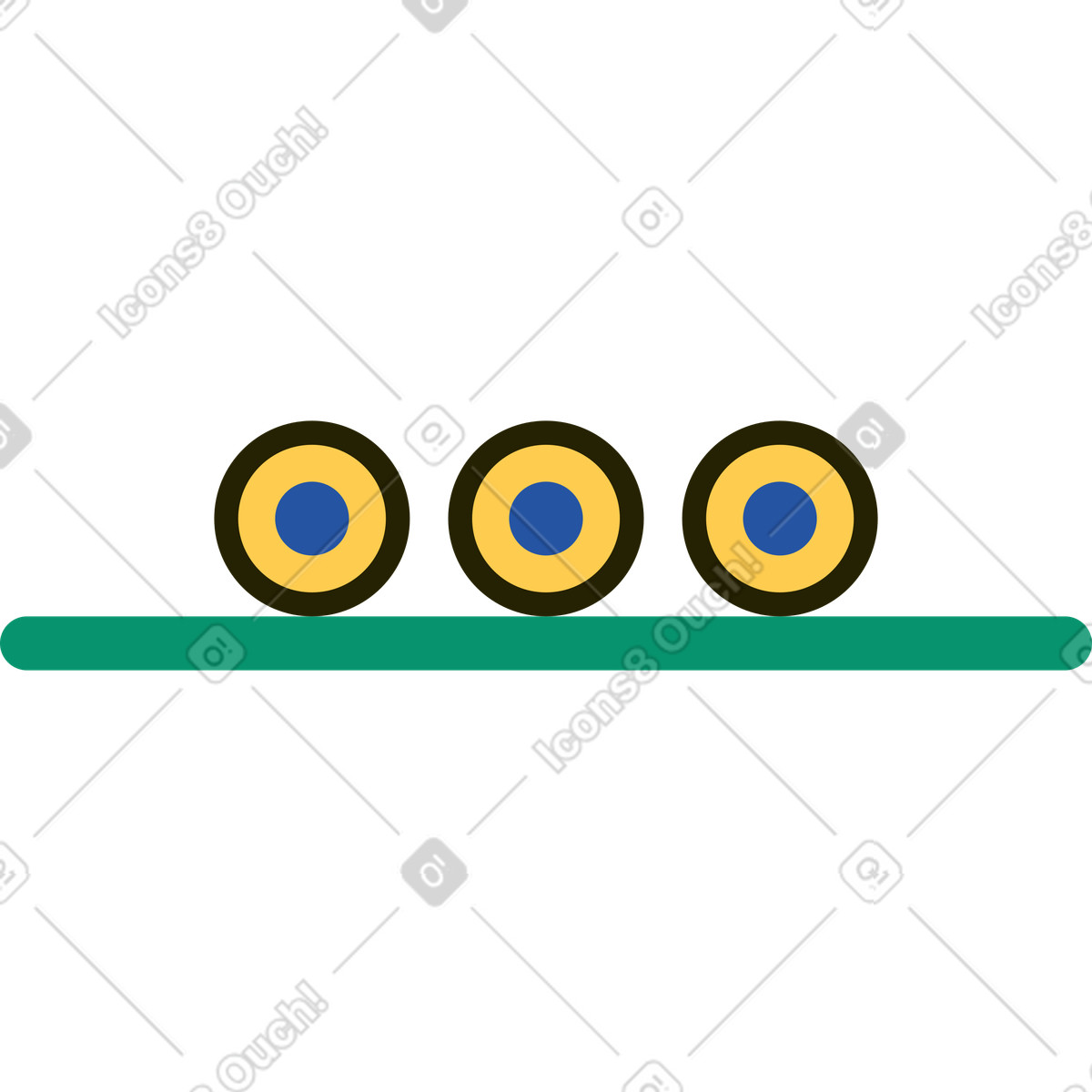 Ilustración Rollos en estilo Spot a descargar en PNG y SVG