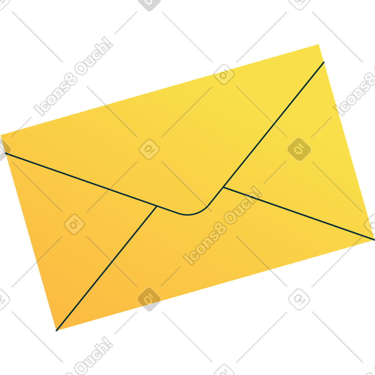 Grande busta gialla illustrazione in stile Florid scarica in PNG, SVG