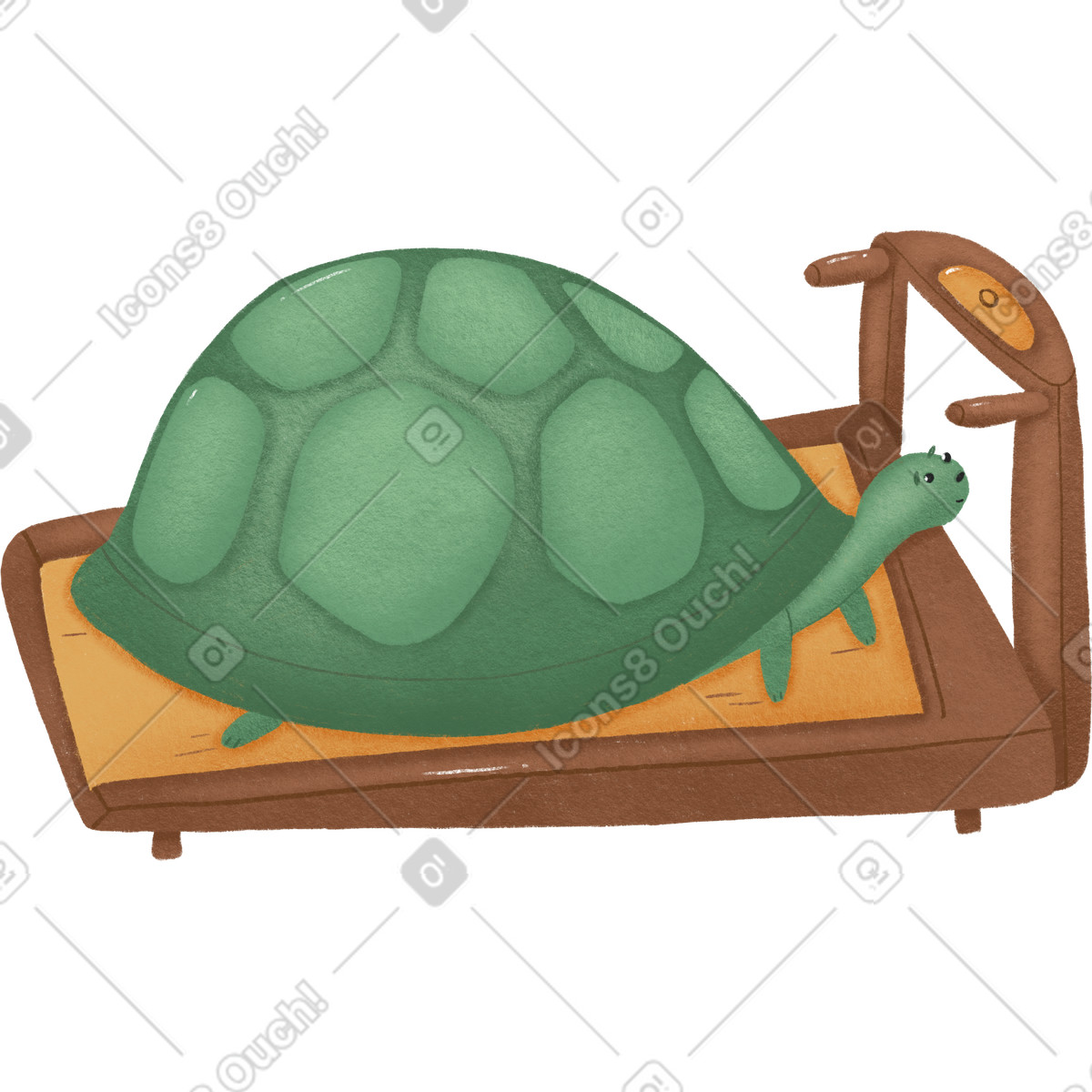 Turtle illustration in Woolly style download in PNG, SVG