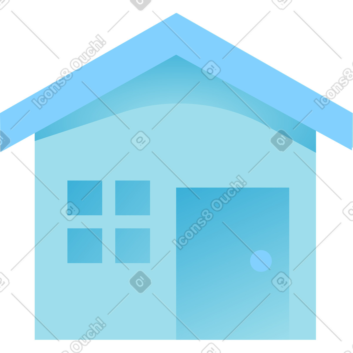 Home-symbol-Illustration im Daily-Stil als Download in PNG, SVG