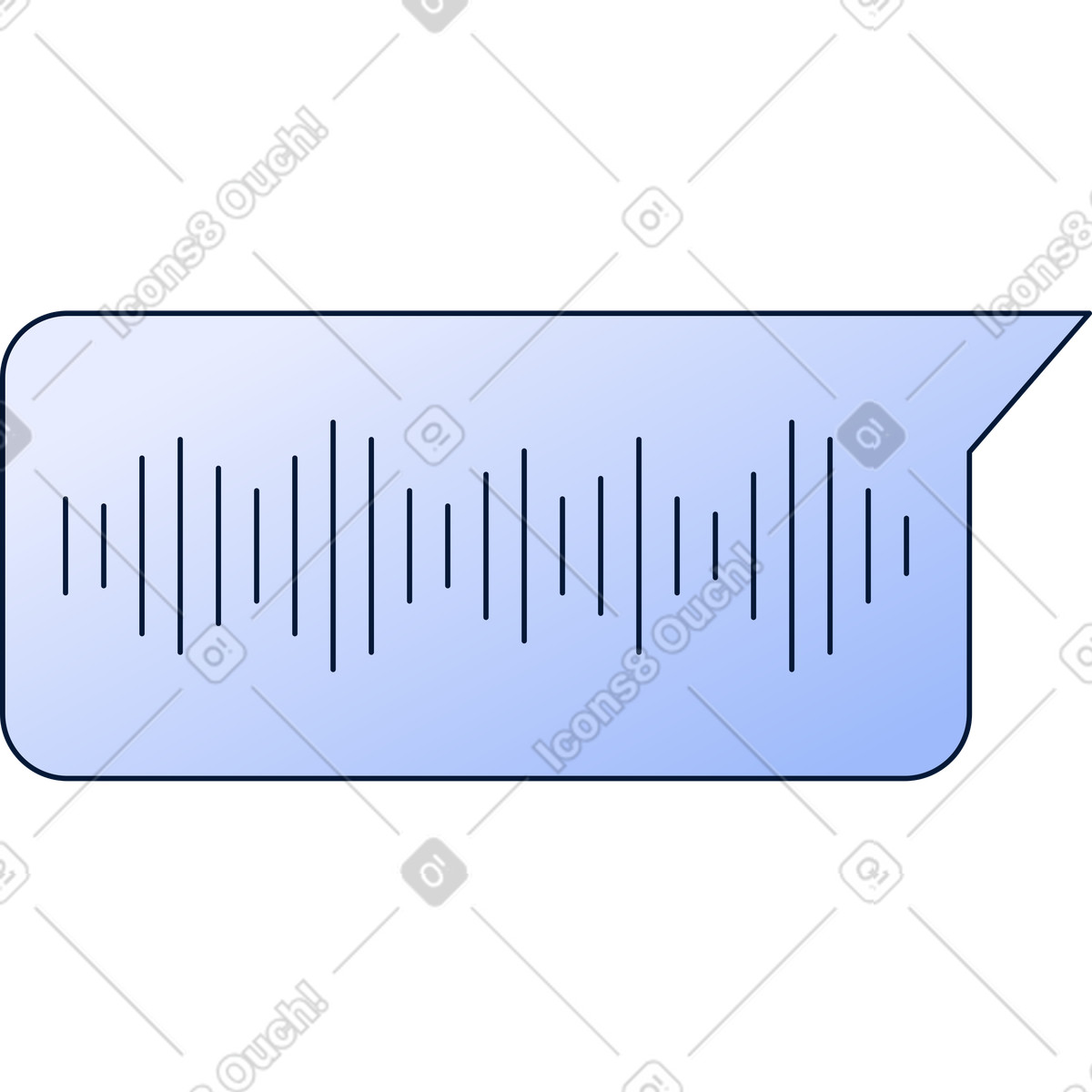 Illustration Message vocal dans le style Neat à télécharger aux formats PNG, SVG