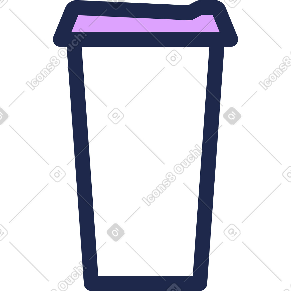 Cup illustration featuring vibrant colors as free vector clipart graphics