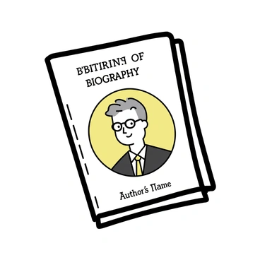 A book cover featuring a portrait of the subject, centered prominently on the front. The subject is depicted as an older individual with gray hair and glasses, wearing a tailored suit. The background consists of a solid color, providing contrast that emphasizes the portrait. The title of the biography, displayed in bold, elegant font, is placed at the top of the cover. The author's name is positioned at the bottom in a smaller, refined font.