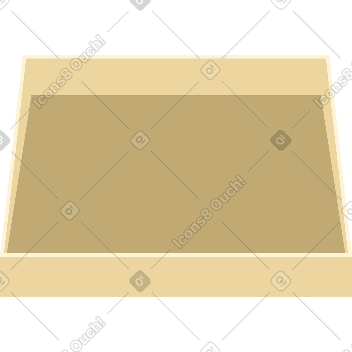 Offene box-Illustration im Catchy-Stil als Download in PNG, SVG