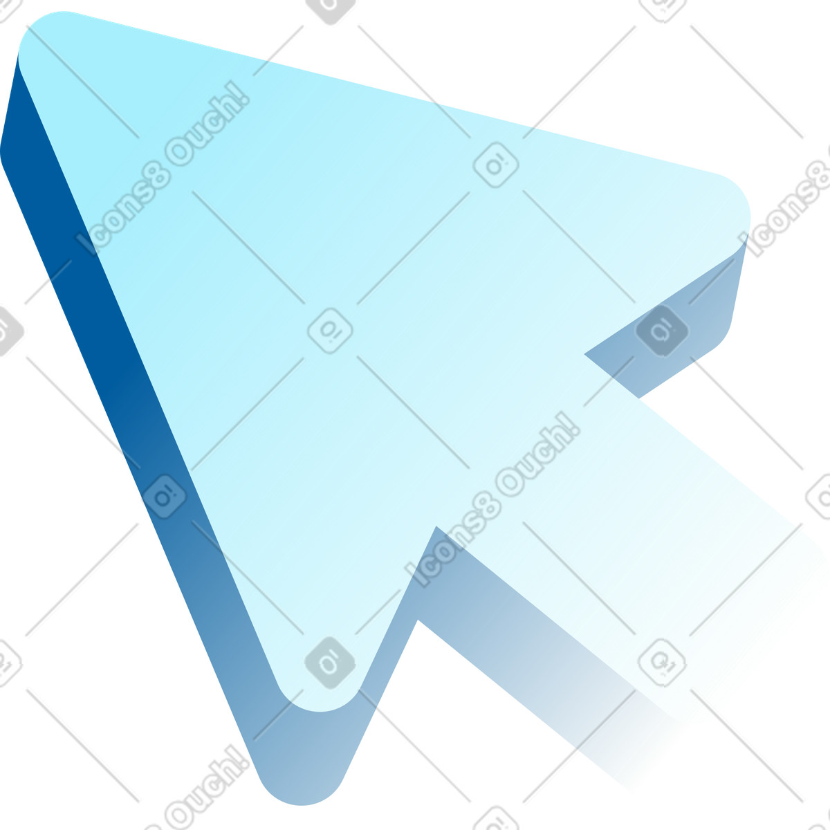 Cursore illustrazione in stile Icy scarica in PNG, SVG