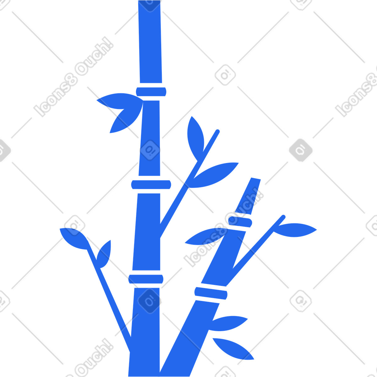 Ilustração de Bambu em no estilo Kingdom para baixar em PNG, SVG