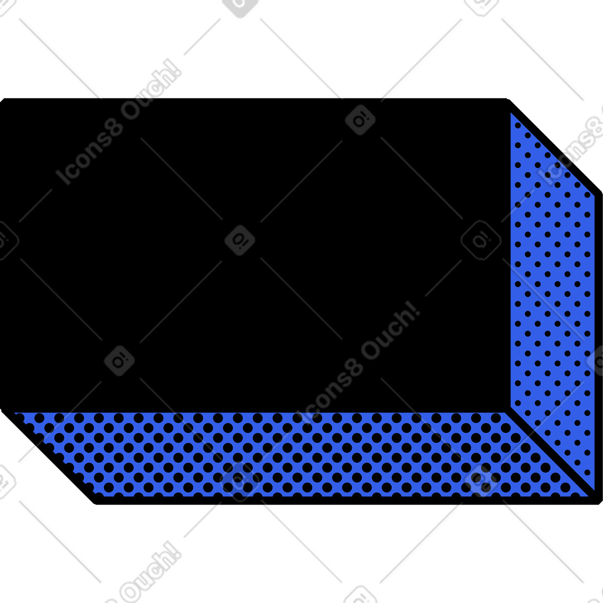 Block illustration in Memphis style download in PNG, SVG