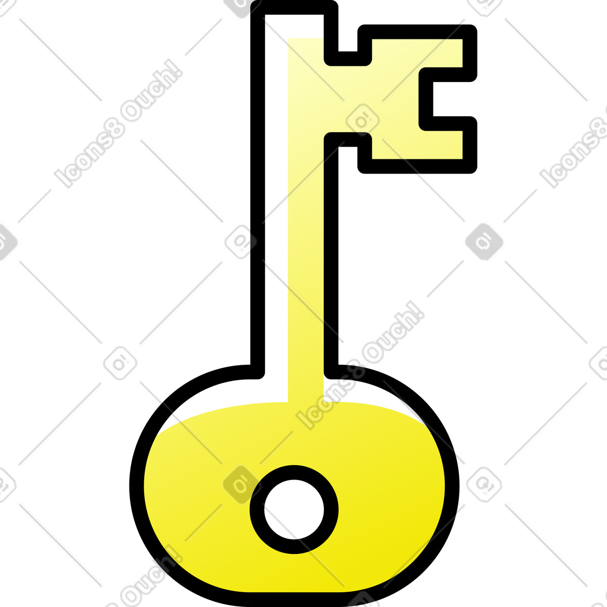 Ilustração de Chave em no estilo Pocus para baixar em PNG, SVG