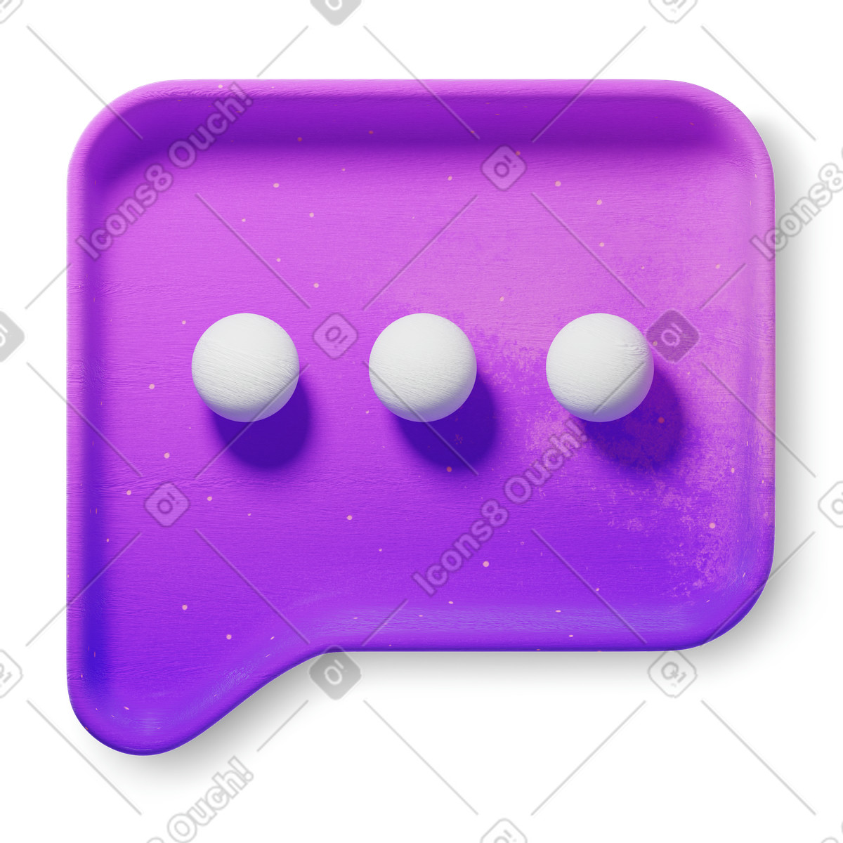 下载 3D Microsoft Fluent illustration 风格的 Speech bubble 插画，支持 PNG、SVG 格式