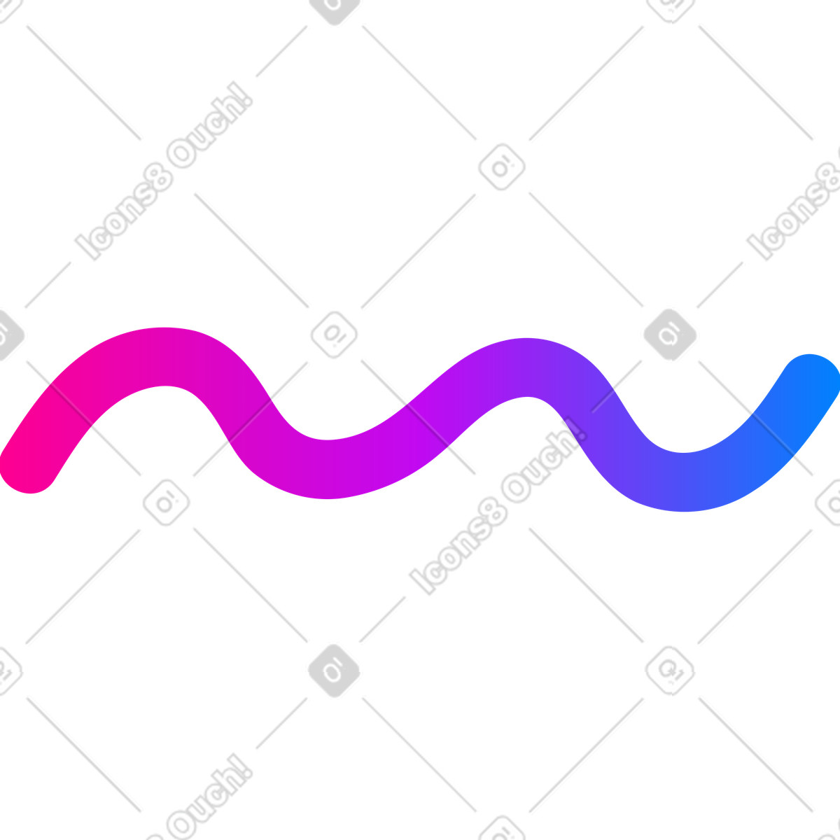 Welle-Illustration im Vibrant-Stil als Download in PNG, SVG