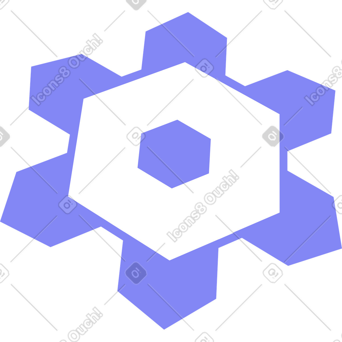 Fiocco di neve illustrazione in stile Glow scarica in PNG, SVG