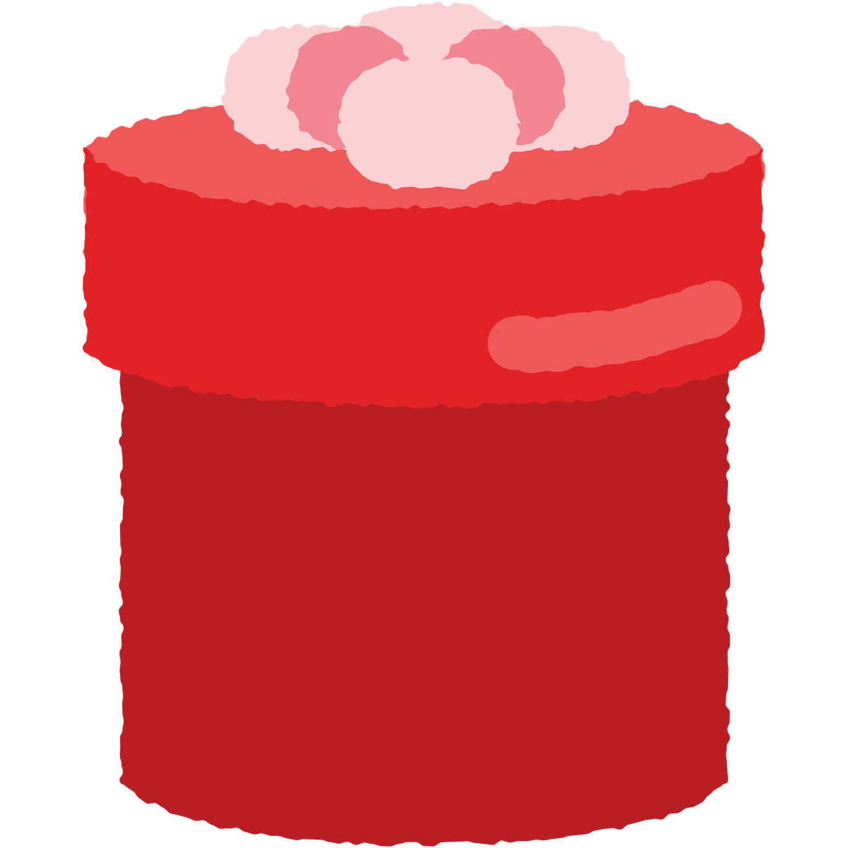 Scatola tonda presente con fiocco illustrazione in stile Cherry scarica in PNG, SVG