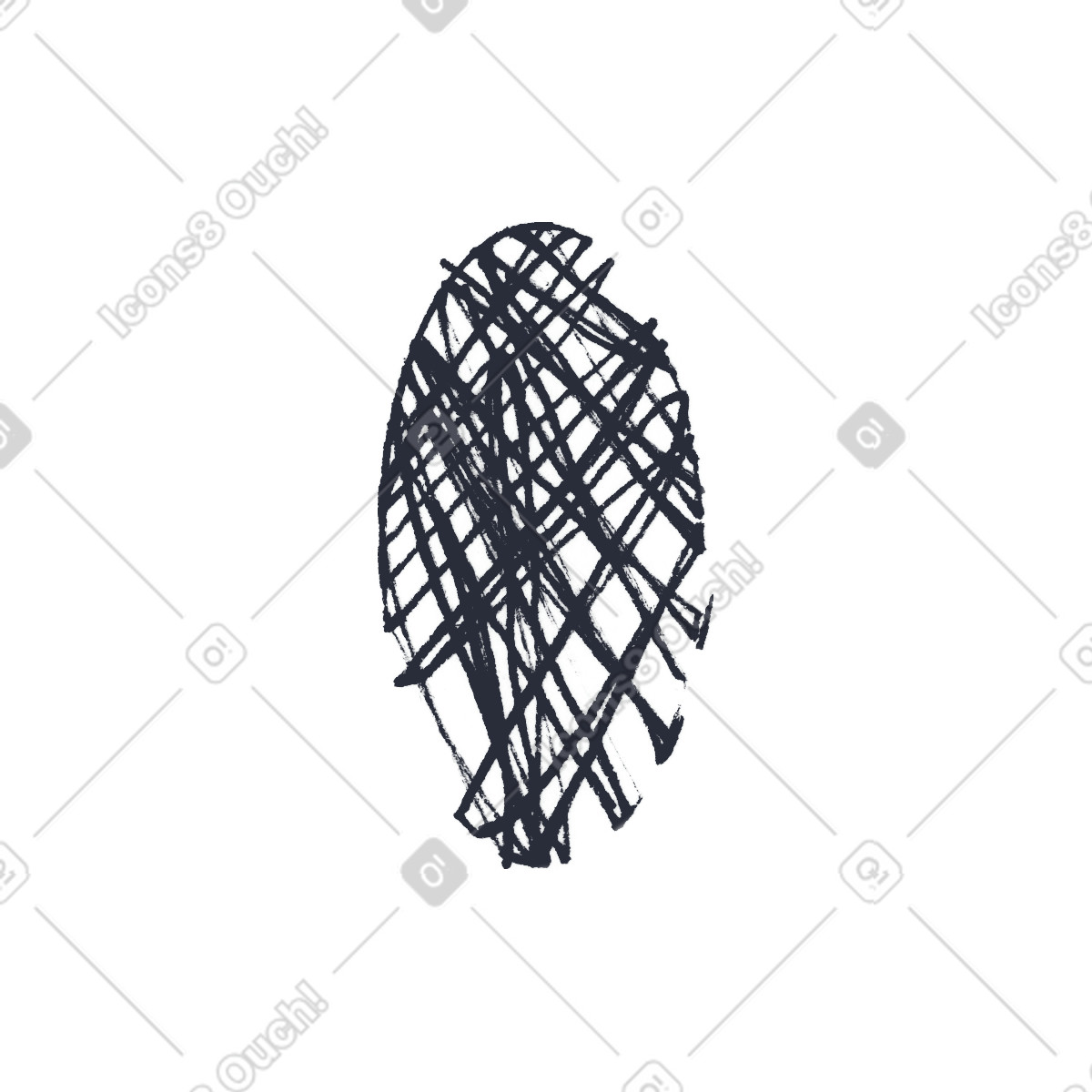 Geometric spot illustration clipart vector pattern forming smooth blobs